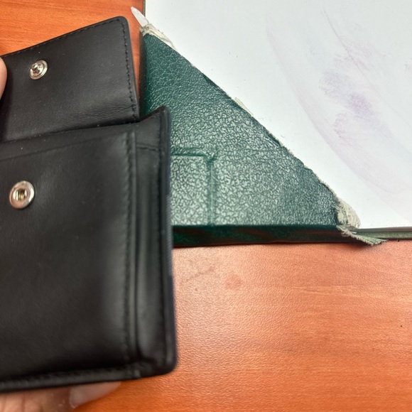 Burberry Men's Wallet - Navy and Red - Picture 6 of 11